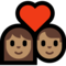 Couple With Heart - Medium emoji on Microsoft